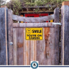 CIFbuy Security Sign Surveillance Warning Plaque Metal Sign for Home Business Outdoor(TikTok, temu pick-up service)