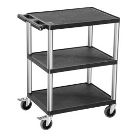 Utility Cart, 300 lbs Load Capacity, 27.6 x 18.1-inch Service Cart