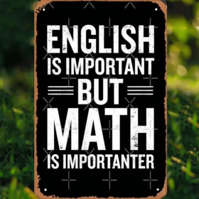 CIFbuy Distinctive Vintage English Sign Humorous Home Metal Decor (TikTok, temu pick-up service)