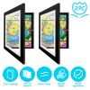 2Packs Kids Art Frame Front Opening Wooden Frame Artwork Display Storage Frame A4 Picture Frame Wall Display for Photo Art Projects Picture Children D
