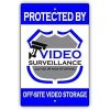 CIFbuy Vintage Warning Metal Sign No Trespassing 24/7 Video Surveillance Restricted Access Wall Decor For Home Business Driveway Gate (TikTok