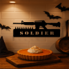 CIFbuy Vintage Patriotic Soldier iron Sign American Military Wall Decor for Home Bar Garage (TikTok, temu pick-up service)