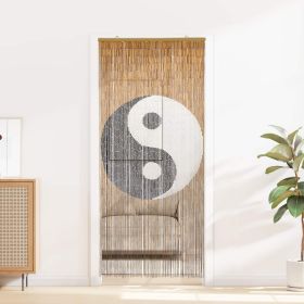 Insect Door Curtain Multicolor 78.74 x 35.43 in Bamboo
