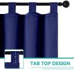 50inch*84inch Navy Luxury Woolen Curtains with Straps: High-End Blackout Curtains for Living and Bedrooms, Thick and Warm, Home Decor
