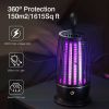Rechargeable Mosquito Killer Lamp Bug Zapper with Night Light Strap Mosquito Catcher with Max 1615Square Feet Range UV Light for Indoor Outdoor