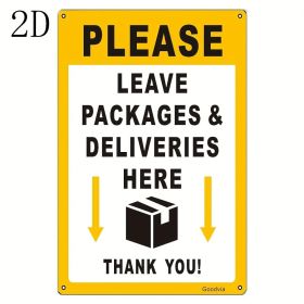 CIFbuy Vintage Package Delivery Metal Sign With Arrow Box Icon Wall Plaque For Home Holiday (TikTok, temu pick-up service)