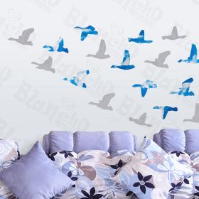 Flying Swallow - Wall Decals Stickers Appliques Home Decor