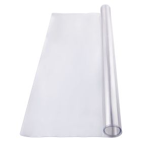 Plastic Table Cover, 48 x 48 Inch 1.5 mm Thick Clear Table Protector, Square PVC Desk Mat, Waterproof & Easy Cleaning Desk Pad Tablecloth