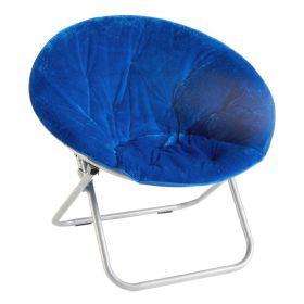 Faux Fur Saucer Chair, Blue