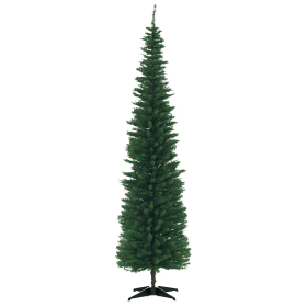 7' PVC Slim Pencil Artificial Christmas Tree 390 Branch Tips