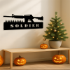 CIFbuy Vintage Patriotic Soldier iron Sign American Military Wall Decor for Home Bar Garage (TikTok, temu pick-up service)