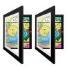 2Packs Kids Art Frame Front Opening Wooden Frame Artwork Display Storage Frame A4 Picture Frame Wall Display for Photo Art Projects Picture Children D