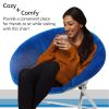 Faux Fur Saucer Chair, Blue