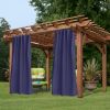 50inch*84inch Navy Luxury Woolen Curtains with Straps: High-End Blackout Curtains for Living and Bedrooms, Thick and Warm, Home Decor