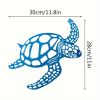 CIFbuy Elegant Metal Sea Turtle Ornament - Unique and Stylish Coastal Decor. As a Beach Theme Wall Art for Kitchen, Bathroom, and Living Room