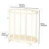 [Yoga Mat Storage Basket] 1pc Rolling Sports Equipment Storage Rack, Large Capacity Organizer Bin with Wheels for Yoga Mats, Balls