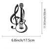 CIFbuy Vintage Black Electric Guitar Wall Art Gothic Grunge Decor Music Studio Bedroom Wall Hanging Rock Punk Unique Gift(TikTok