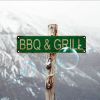 CIFbuy Vintage Aluminum BBQ Sign UV Printed Metal Plaque Waterproof Dustproof For Home Garage Cafe Restaurant Bar Decor (TikTok, temu pick-up service)