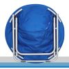 Faux Fur Saucer Chair, Blue