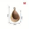 1pc Wall Hanging Basket, Bohemian Style Woven Basket, Creative Teardrop Shape Suitable For Vegetables And Fruits, Kitchen Storage Basket