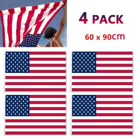 2X3FT 60*90cm American Flag US USA Flag Nylon Flag Star Stripe Brass Grommets (Quantity: 4 pcs)