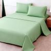 4-piece ultra-soft 85g bed sheet and pillowcase set. Soft and durable, solid color, machine washable