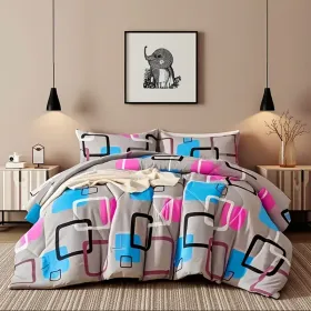 2pieces Comforter set Twin (Comforter *1+Pillowcase*1) Extremely diverse styles (style: New geometric)