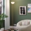 Black Torchiere Floor Lamp, Minimalist Standing Light with 3-Way Switch