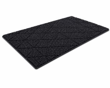 Durable Front Door Mat 30×17 Non Slip Indoor Outdoor Rug (Color: Grey/Blue)