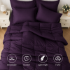 Purple 2-Piece & 3-Piece Bedding Comforter Set – Twin/Queen/King – Soft Microfiber