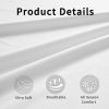 4pcs ultra-soft 85g sheet and pillowcase set, soft solid color, machine washable, suitable for all seasons, Christmas comfortable bedding set
