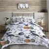 8pcs Halloween Comforter Set, Witch Pattern Bed In A Bag Bedding With Comforter Sheet Sham - 1 Comforter, 2 Pillow Shams, 1 Flat Sheet, 1 Fitted Sheet