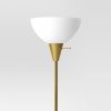 Black Torchiere Floor Lamp, Minimalist Standing Light with 3-Way Switch