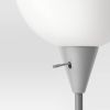 Black Torchiere Floor Lamp, Minimalist Standing Light with 3-Way Switch