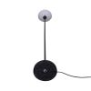 Black Torchiere Floor Lamp, Minimalist Standing Light with 3-Way Switch