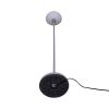 Black Torchiere Floor Lamp, Minimalist Standing Light with 3-Way Switch