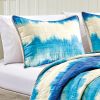 Reversible 3-Piece Tie-Dye Bedspread Set - Quilted Coverlet with Pillow Shams