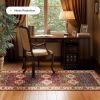 Washable Runner Rug 2x6, Moroccan Faux Wool Runner Rug Non Slip for Hallways Kitchen Entryway Laundry Room Bedroom Bathroom, Low Pile