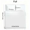 4pcs ultra-soft 85g sheet and pillowcase set, soft solid color, machine washable, suitable for all seasons, Christmas comfortable bedding set