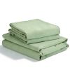 4-piece ultra-soft 85g bed sheet and pillowcase set. Soft and durable, solid color, machine washable