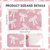 Bow Coquette Cute Bath Mat (20 X 32 Inch) – Non-Slip Absorbent Bathroom Rug For Vanity, Shower